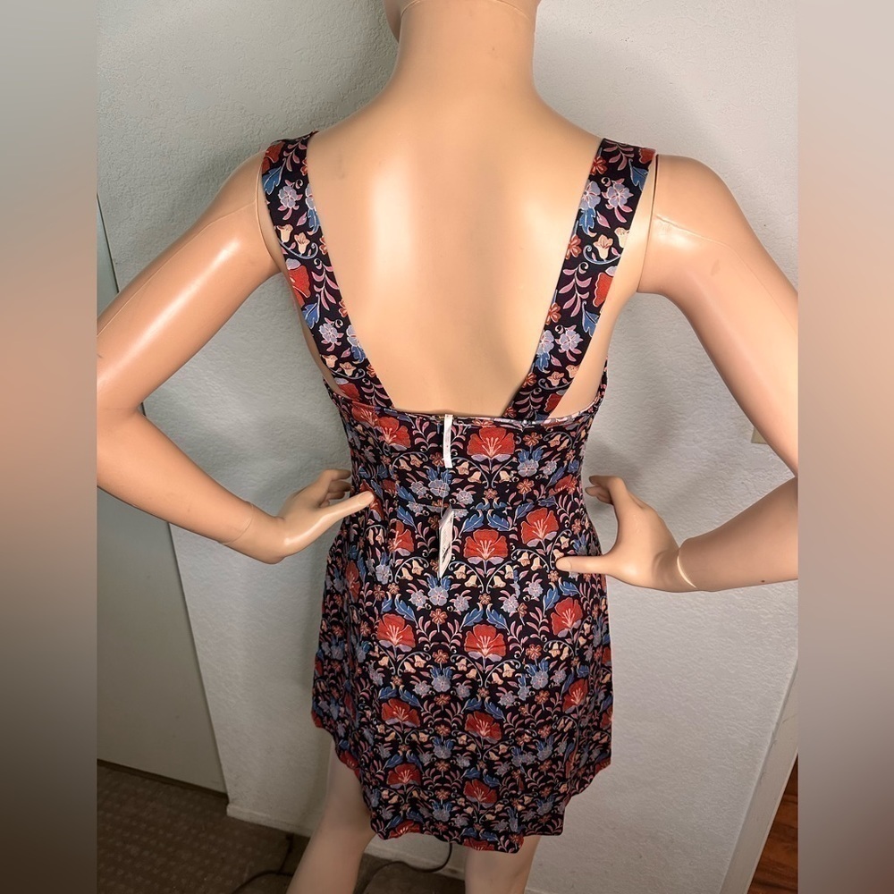 Free People Sasha Mini Dress XS NWT Floral Babydoll Boho Flowy - Picture 4 of 4